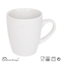 Tasse en céramique de 12oz Solid White Seesame Glaze Design